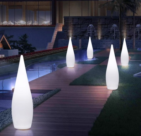 Светильник Капля 36х120 солнечная батарея, RGB