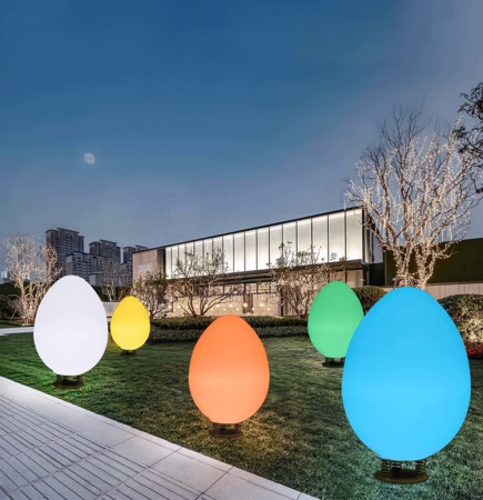 Светильник Яйцо 54х95 питание от АКБ, RGB